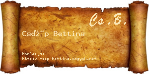 Csép Bettina névjegykártya